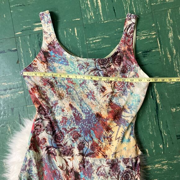 Jones New York Dress Floral Maxi Romantic Dress Sz 2 Lined Tiered 90’s Coquette - Picture 11 of 12